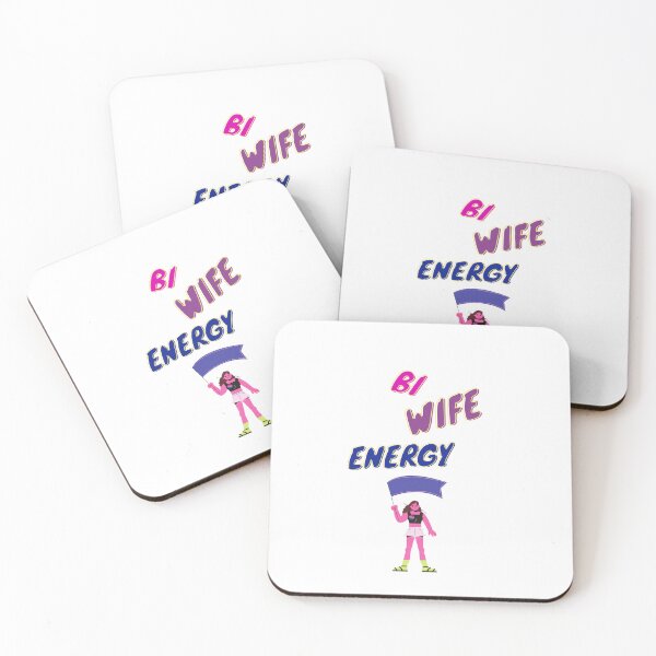Item preview, Bi wife energy. Girl power, bisexual flag designed and sold by T-Look.