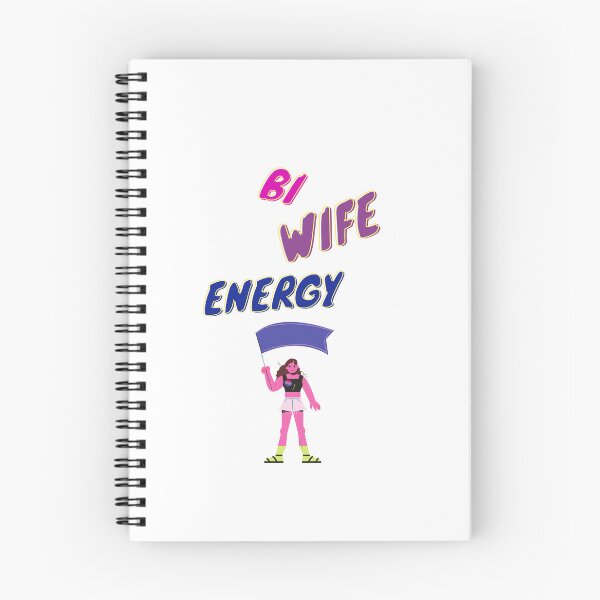 Item preview, Bi wife energy. Girl power, bisexual flag designed and sold by T-Look.