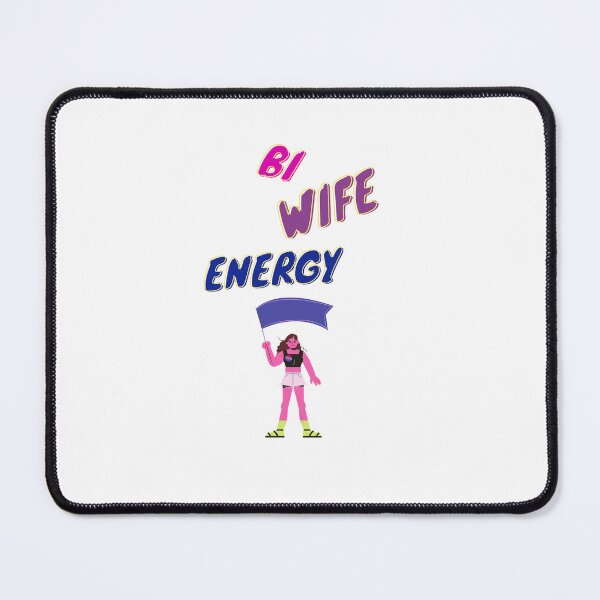 Item preview, Bi wife energy. Girl power, bisexual flag designed and sold by T-Look.