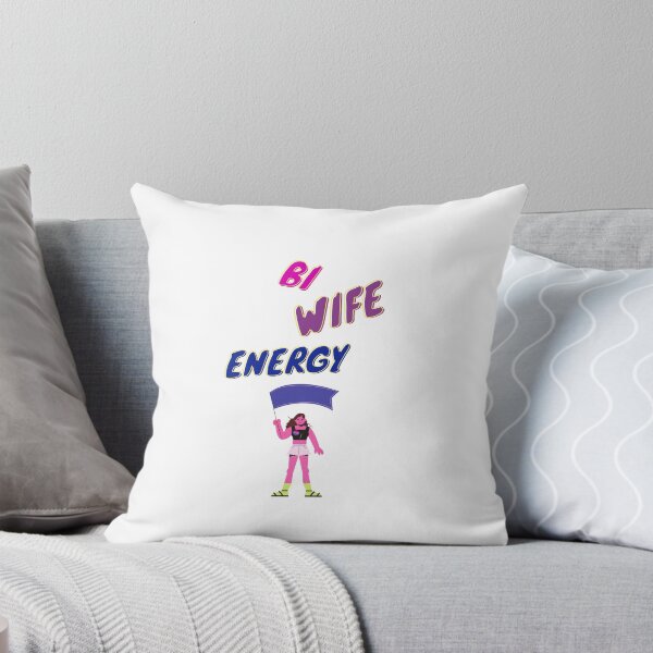 Item preview, Bi wife energy. Girl power, bisexual flag designed and sold by T-Look.