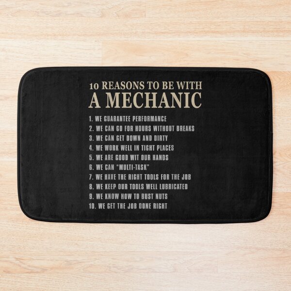 Item preview, 10 Reasons to Be with a Mechanic  Funny mechanic designed and sold by JaySantos2022.