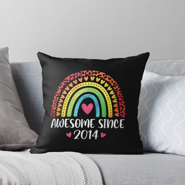 Item preview, 7th Birthday Awesome Since 2014 Rainbow Leopard Print Girls designed and sold by JaySantos2022.