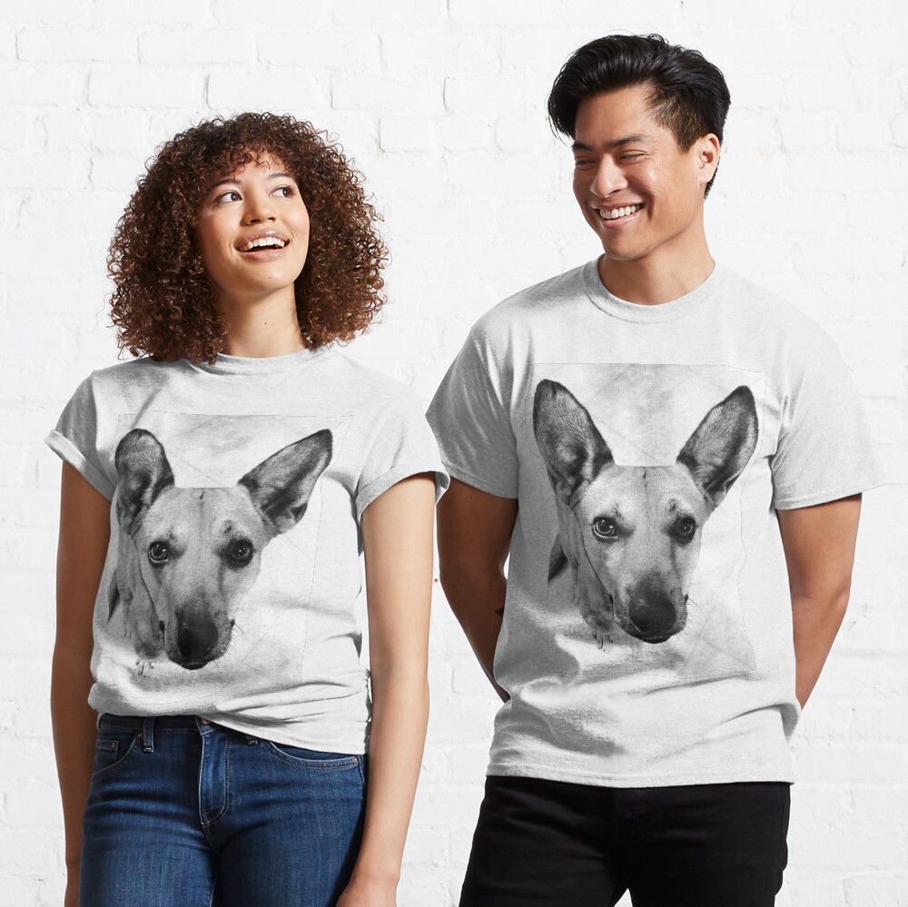 Carolina Dog Gray Pup - American Dingo Classic T-Shirt