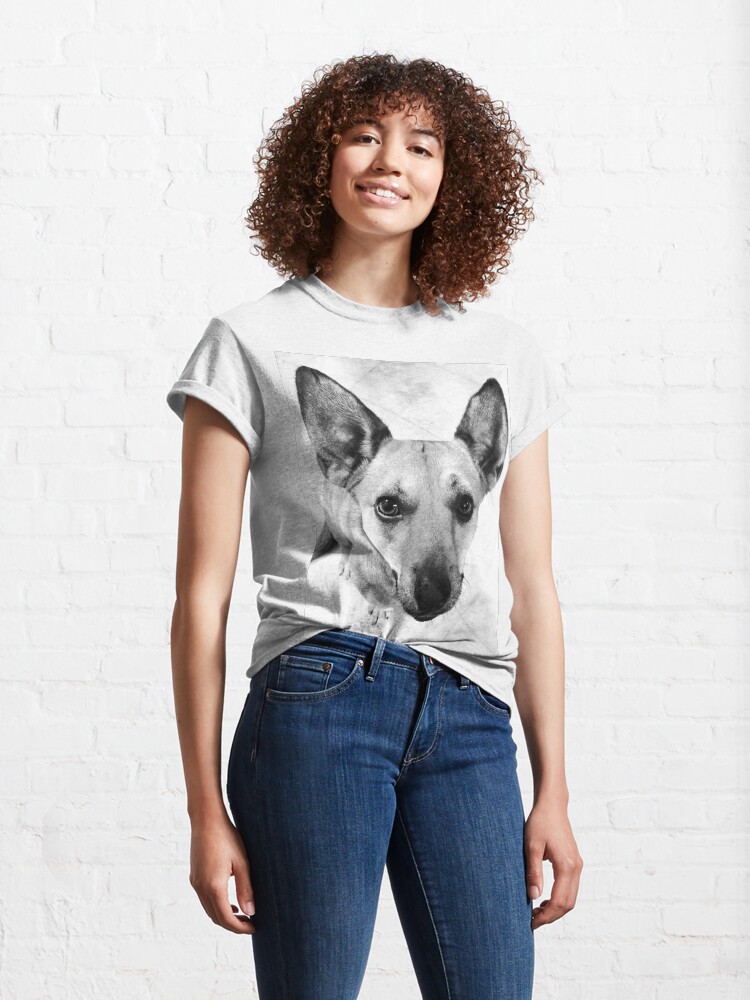 Alternate view of Carolina Dog Gray Pup - American Dingo Classic T-Shirt