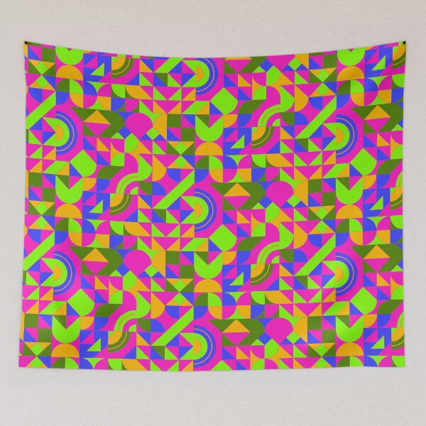 Item preview, geometric colorful patterns conceptual Art - Abstract Neo Geo graphic design designed and sold by Design Repo.