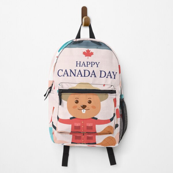 Item preview, Happy Canada Day - Beaver and Flags designed and sold by Yannik Hay.