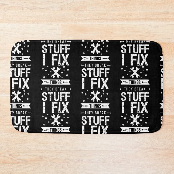 Item preview, They Break Stuff I Fix Things Fun Dad Husband Mechanic designed and sold by FunSilly.