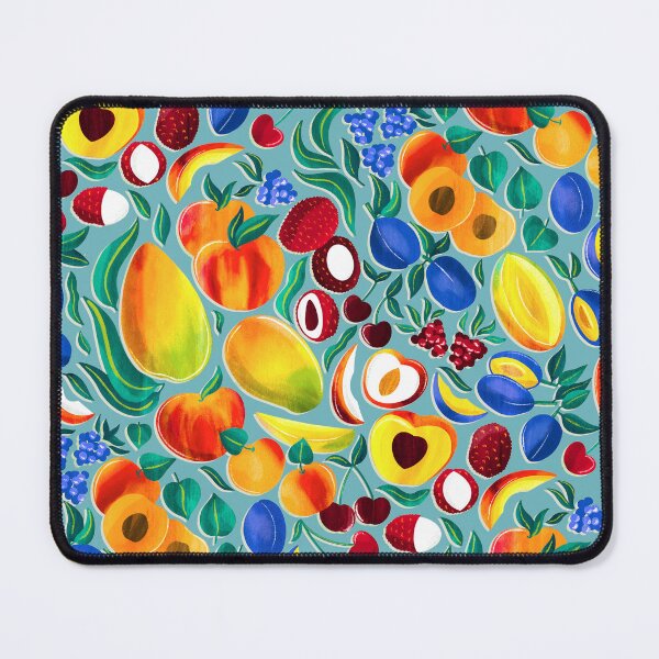 Item preview, Stone Fruit Fiesta - Blue designed and sold by TigaTiga.