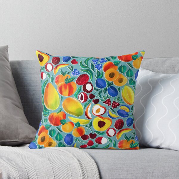 Item preview, Stone Fruit Fiesta - Blue designed and sold by TigaTiga.