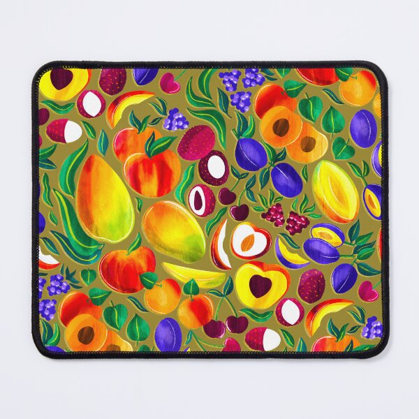 Item preview, Stone Fruit Fiesta - Mustard designed and sold by TigaTiga.