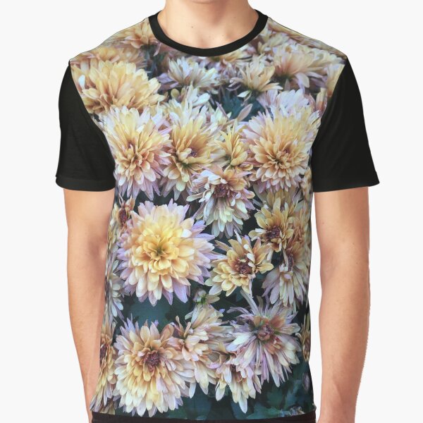 Gift for Gardener - Mumsified - Light Yellow and Pink Mums Graphic T-Shirt