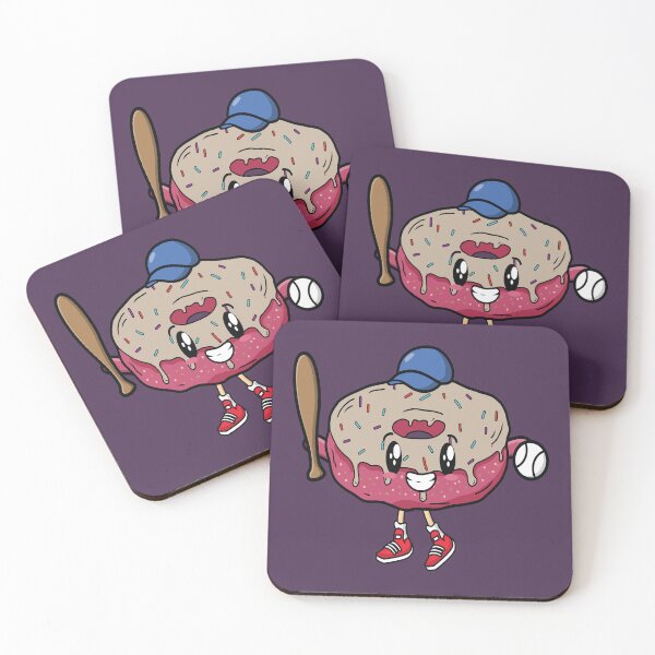 Item preview, Donut playing baseball sport designed and sold by Donutlovers.