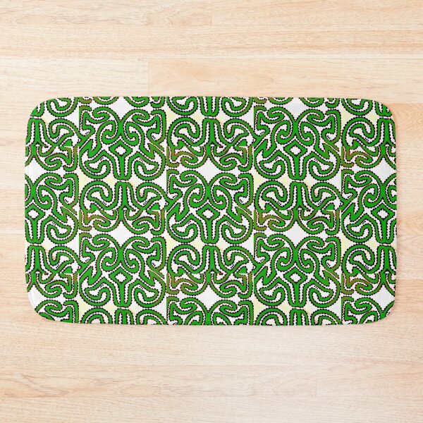 Item preview, Green Oro tapa design designed and sold by Nesian Tribe Designs.