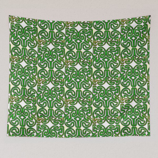 Item preview, Green Oro tapa design designed and sold by Nesian Tribe Designs.