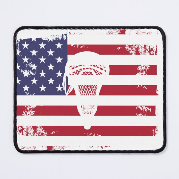 Item preview, Lacrosse Flag with Stickhead - USA designed and sold by Lax-Love.