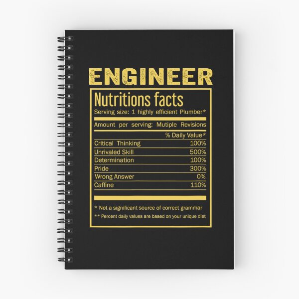 Item preview, Mens Womens engineer birthday Gifts Shirt,Cool engineer Funny Nutrition Facts Mens Womens Christmas Fathers Days Gift, engineer Nutrition Facts designed and sold by xlnv.