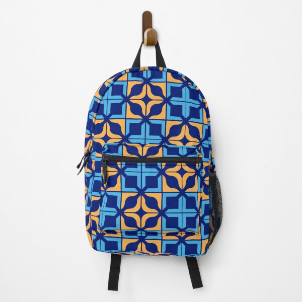 Item preview, Blue abstract geometric lines pattern designed and sold by klimov0101.