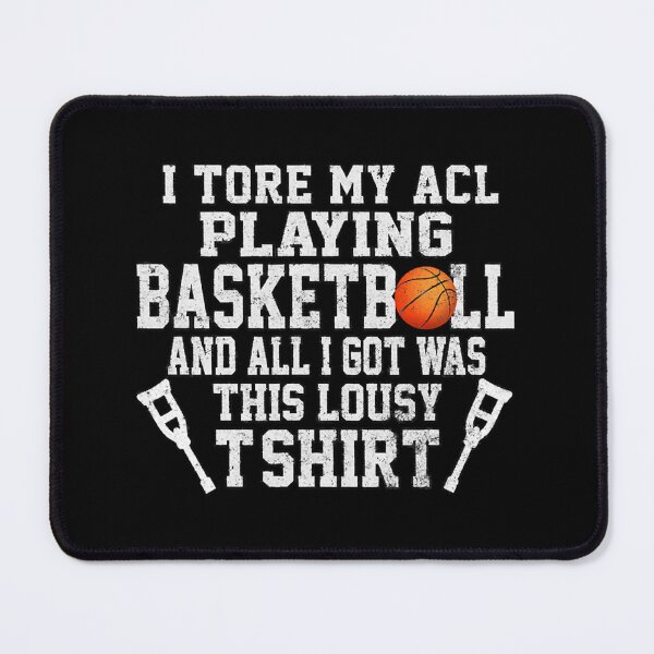 Item preview, Funny Knee Surgery Torn Acl Basketball Distressed Look T-Shirt Essential T-Shirt designed and sold by ayeshadanaqws.