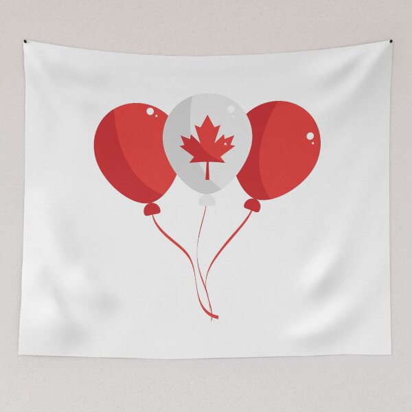 Artikelvorschau, Happy Canada Day - Balloons and Leaf entworfen und verkauft von Yannik Hay.