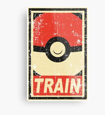Pokemon train Metal Print