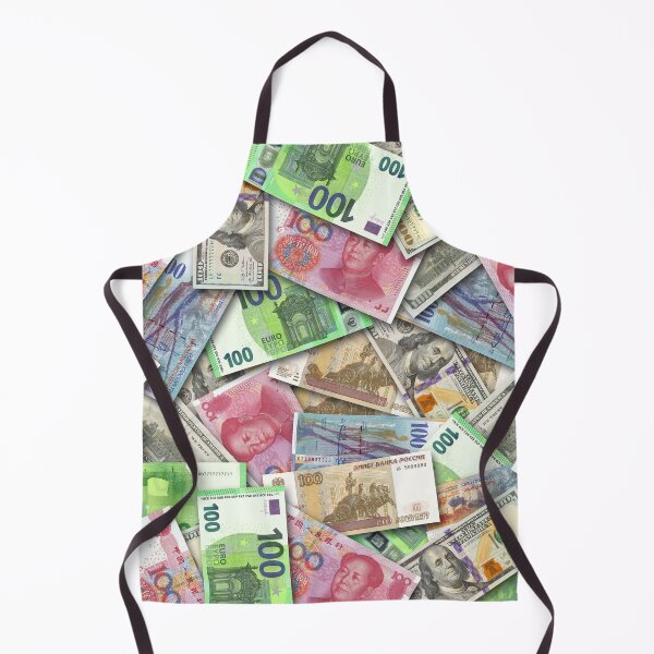 Item preview, Banknotes from different countries of the world scattered randomly in a mess. Money of the USA, Switzerland, the European Union, China and Russia. 100 yuan, dollars, francs, rubles and euros designed and sold by GAleksS.