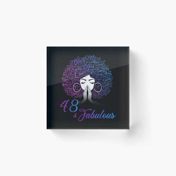 Item preview, 48 & Fabulous Afro Hair Black Women 48th Birthday Gifts designed and sold by JaySantos2022.