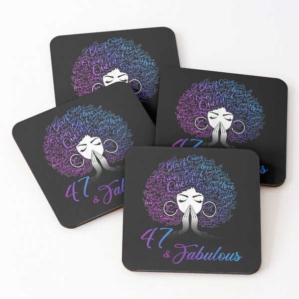 Item preview, 47 & Fabulous Afro Hair Black Women 47th Birthday Gifts designed and sold by JaySantos2022.