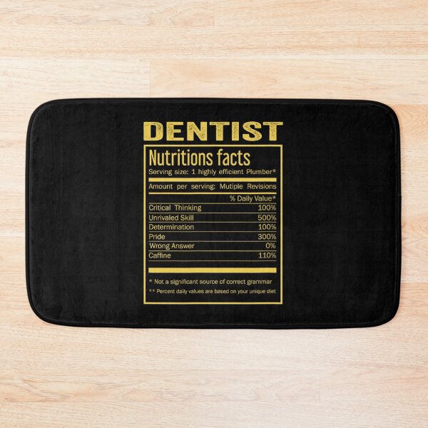 Item preview, Mens Womens dentist birthday Gifts Shirt,Cool dentist Funny Nutrition Facts Mens Womens Christmas Fathers Days Gift, dentist Nutrition Facts designed and sold by xlnv.