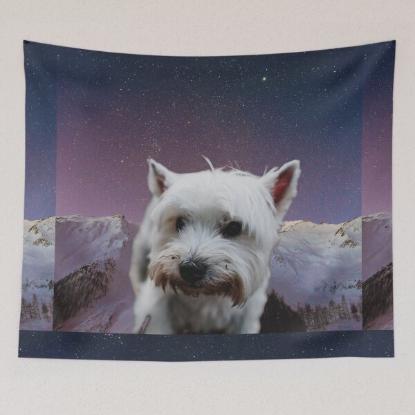 Item preview, dog on the mountain designed and sold by artigrow.