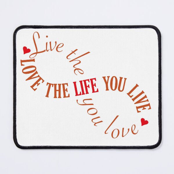 Item preview, Live The Life You Love Inspirational Motivational Quote Typography designed and sold by theimagezone.