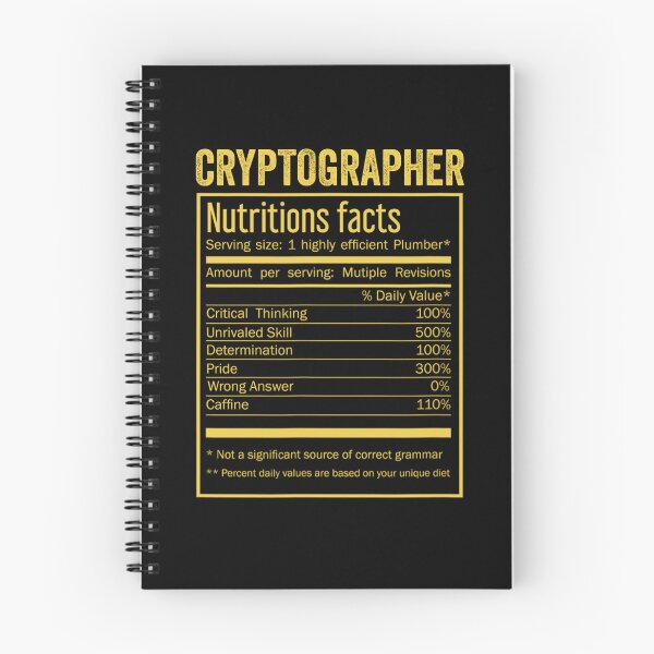Item preview, Mens Womens cryptographer birthday Gifts Shirt,Cool cryptographer Funny Nutrition Facts Mens Womens Christmas Fathers Days Gift, cryptographer Nutrition Facts designed and sold by xlnv.