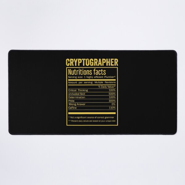Item preview, Mens Womens cryptographer birthday Gifts Shirt,Cool cryptographer Funny Nutrition Facts Mens Womens Christmas Fathers Days Gift, cryptographer Nutrition Facts designed and sold by xlnv.