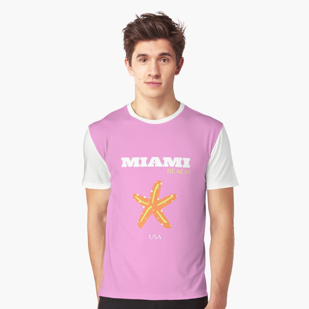 Preppy Pink Miami Beach Florida T-Shirt