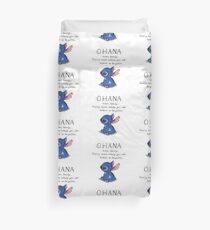 Ohana Means Family Duvet Cover