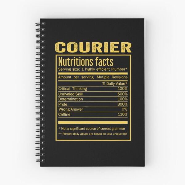 Item preview, Mens Womens courier birthday Gifts Shirt,Cool courier Funny Nutrition Facts Mens Womens Christmas Fathers Days Gift, courier Nutrition Facts designed and sold by xlnv.