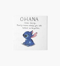 Ohana Means Family Art Board
