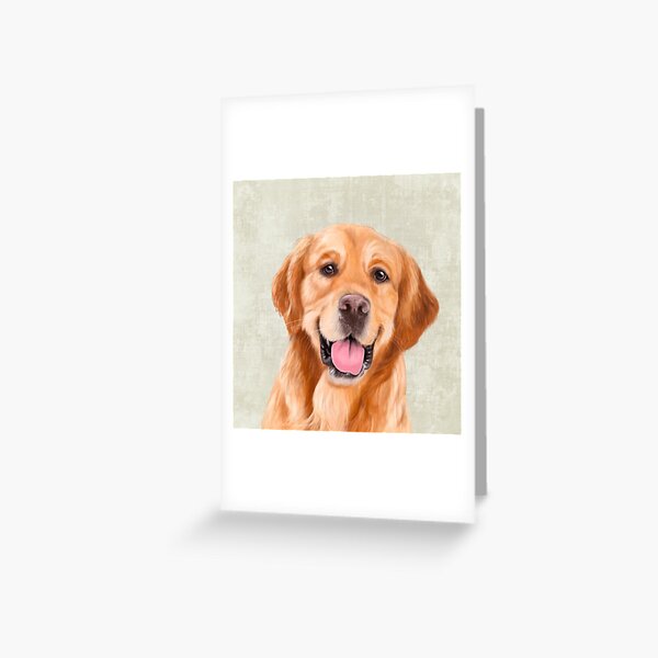 Mr Golden Retriever Greeting Card