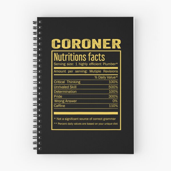 Item preview, Mens Womens coroner birthday Gifts Shirt,Cool coroner Funny Nutrition Facts Mens Womens Christmas Fathers Days Gift, coroner Nutrition Facts designed and sold by xlnv.