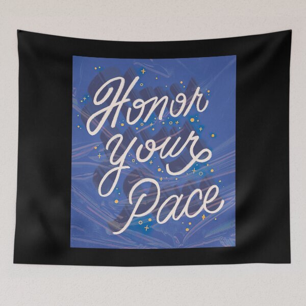 Item preview, Honor Your Pace, Honor Your Pace Slow And Steady, Find Your Happy Pace, Honor Your Pace In Life, Aesthetic Motivational Quote designed and sold by Quotesigner.
