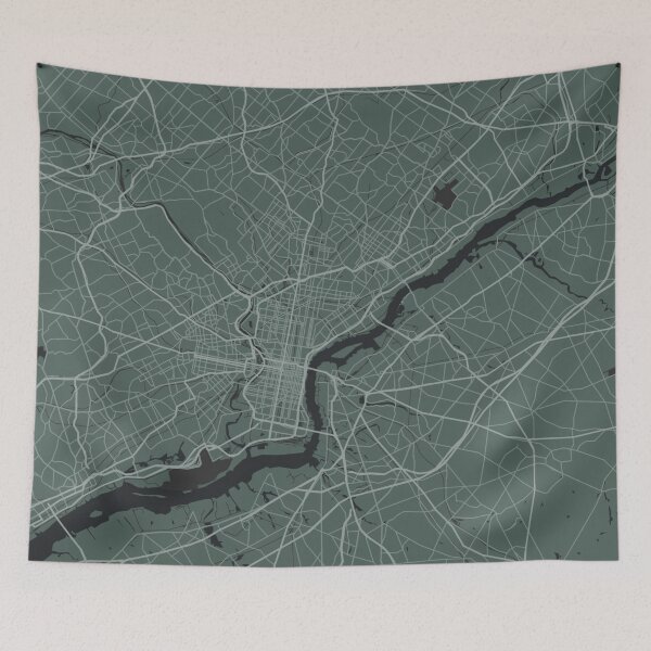 Item preview, Philadelphia United States Map Poster designed and sold by mertcanglz.