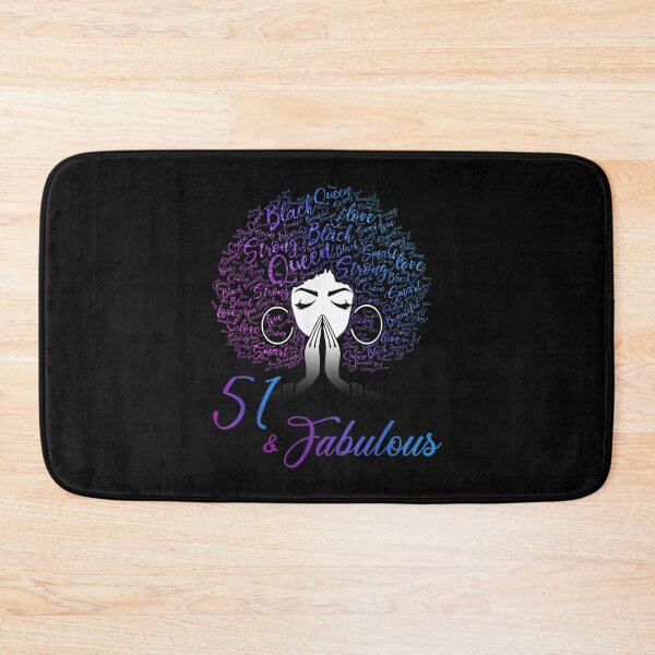 Item preview, 51 & Fabulous Afro Hair Black Women 51st Birthday Gifts designed and sold by RichardMarkham.