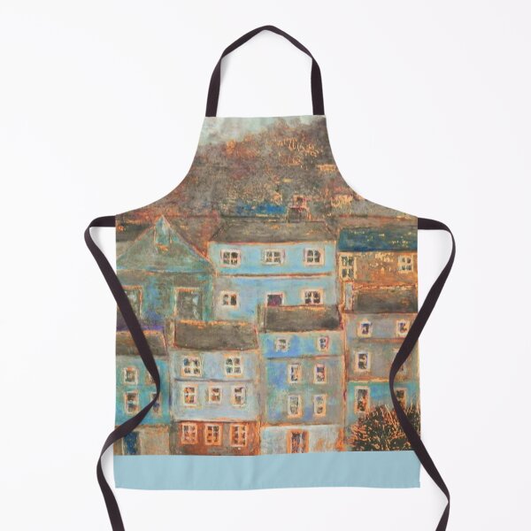 Item preview, Evening Light Over Old English Town designed and sold by Kathy Gales.