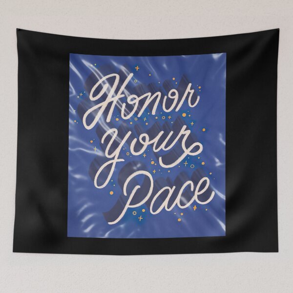 Item preview, Honor Your Pace, Honor Your Pace Slow And Steady, Find Your Happy Pace, Honor Your Pace In Life, Aesthetic Motivational Quote designed and sold by Quotesigner.