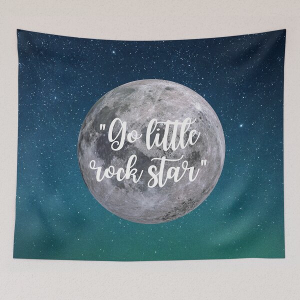Item preview, Go Little Rock Star, Stars and Moon, Encouragement designed and sold by JKDESIGNS61219.