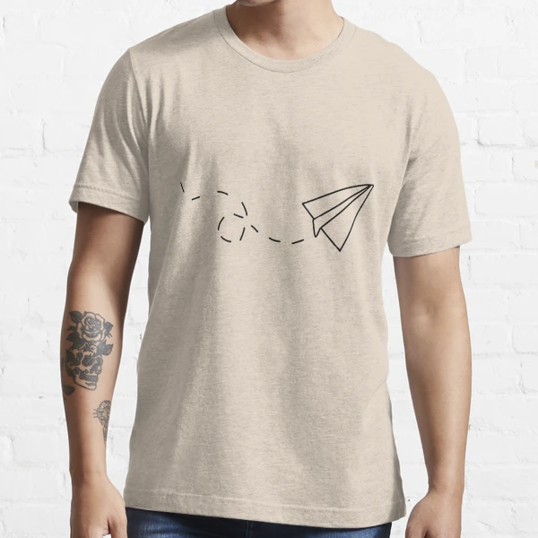 Paper Airplane T-Shirt – Black Tee With Milk