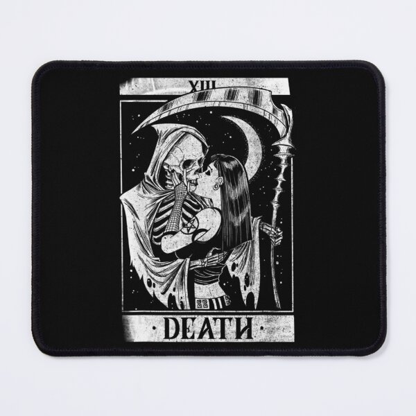 Item preview, Blackcraft Vintage Death The Grim Reaper Kiss Tarot Card designed and sold by KaiAkido.