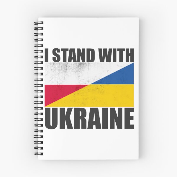 Item preview, Poland Stands With Ukraine - Vintage Flags and Black Text designed and sold by ForUkraine2022.