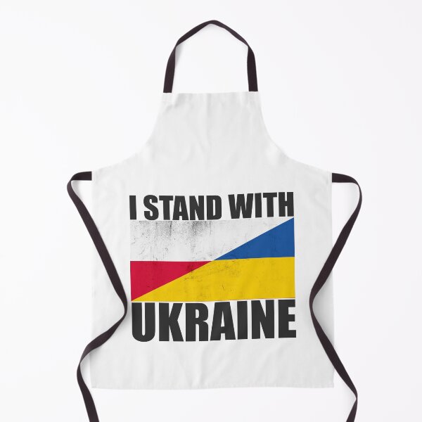 Item preview, Poland Stands With Ukraine - Vintage Flags and Black Text designed and sold by ForUkraine2022.
