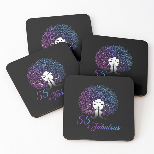 Item preview, 55 & Fabulous Afro Hair Black Women 55th Birthday Gifts designed and sold by RichardMarkham.