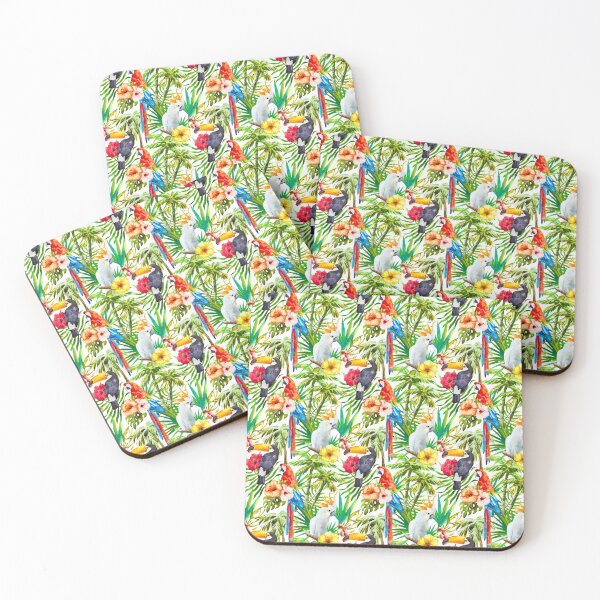 Item preview, Tropical Parrot, Cockatoo and Toucan Rainforest designed and sold by Makanahele.